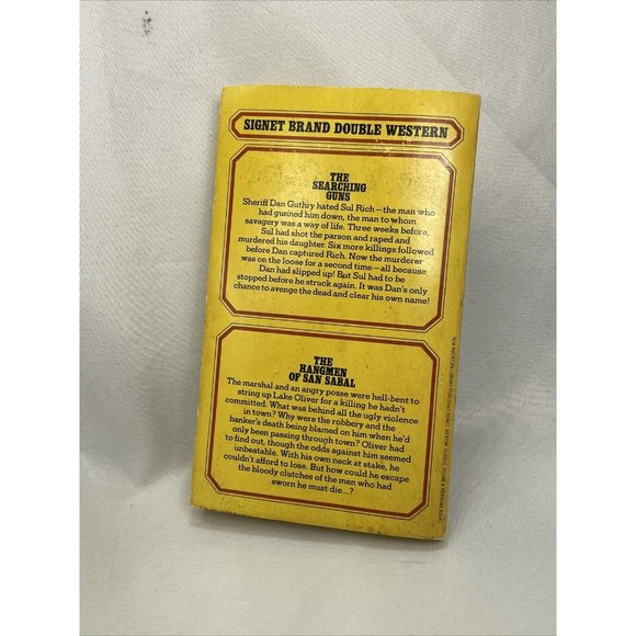 Searching Guns/Hangmen of San Sabel Ray Hogan Vintage Paperback Book 1st Print - Picture 3 of 10